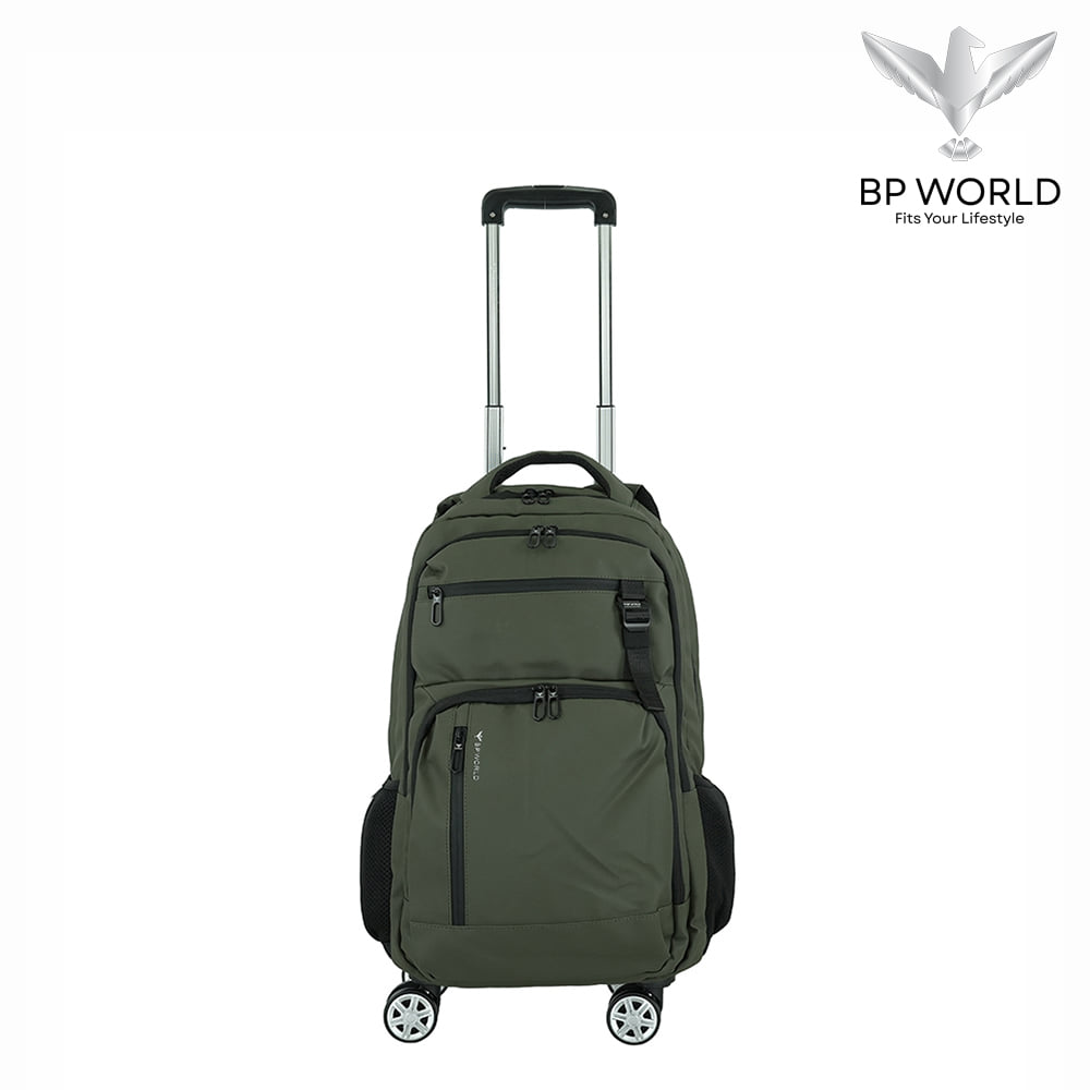 กระเป๋าเป้ล้อลาก 20 นิ้ว BP WORLD รุ่น P15746  สีเขียว